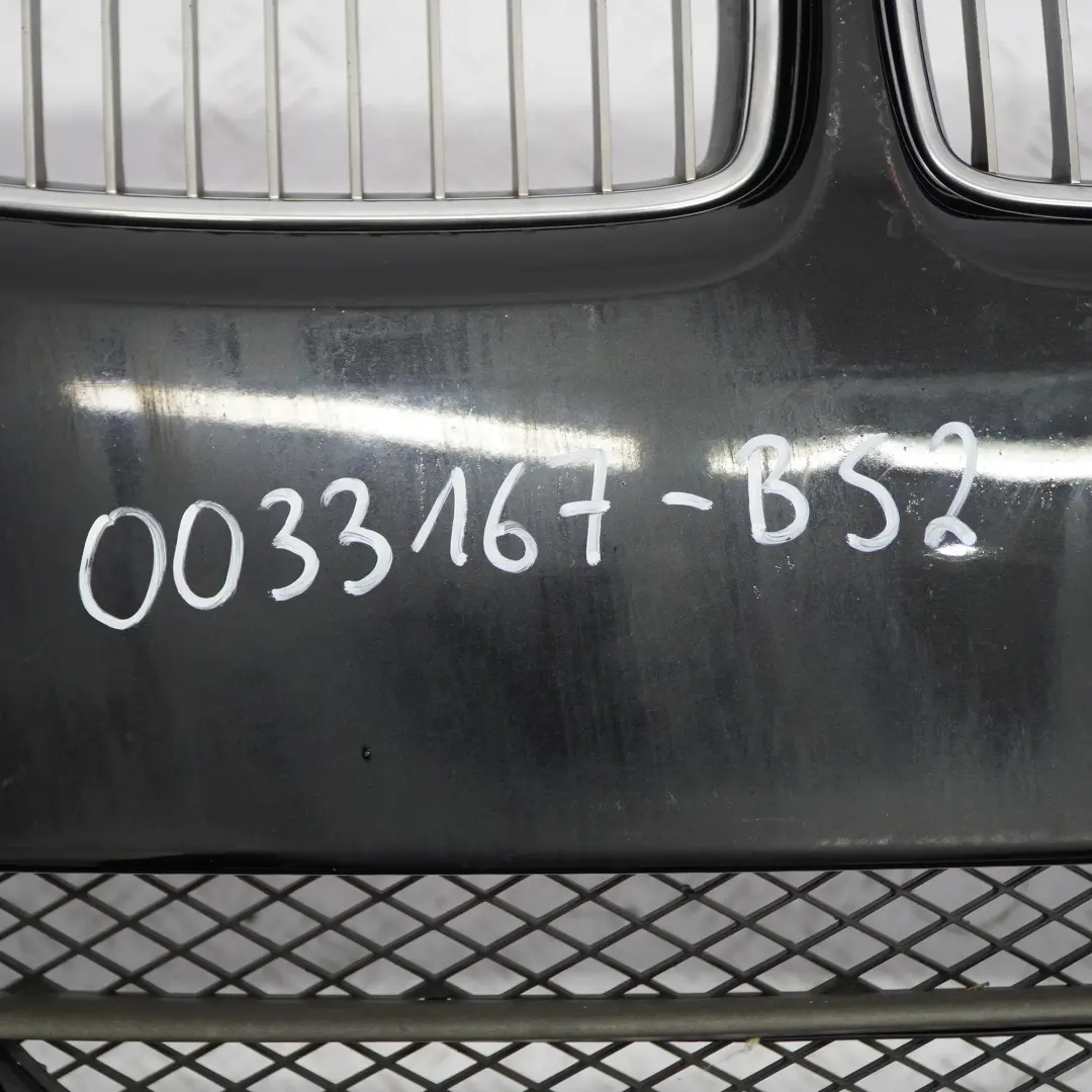 Complete Front Bumper Trim Panel Black Sapphire - 475 to BMW E90 E91 with Part number 0033167 BMW E90 E91 Complete Front Bumper Trim Panel Black Sapphire - 475 - SKU 0033167-BS2 - Part number 0033167
