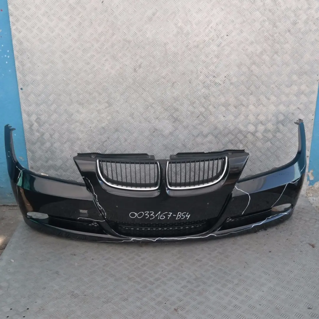 Front Bumper Trim Panel Complete Black Sapphire Metallic BMW 3 SERIES 4 E90 E91 - SKU 0033167-BS4 - Part number 33167
