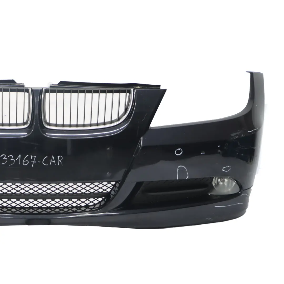 Front Bumper Trim Panel Complete Carbonschwarz Carbon Black - 416 to BMW E90 E91 with Part number 0033167 BMW E90 E91 Front Bumper Trim Panel Complete Carbonschwarz Carbon Black - 416 - SKU 0033167-CAR - Part number 0033167