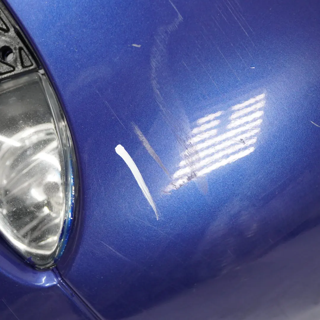 BMW E90 E91 Front Bumper Trim Panel Complete Montegoblau Montego Blue - A35 - SKU 0033167-MTB1 - Part number 0033167