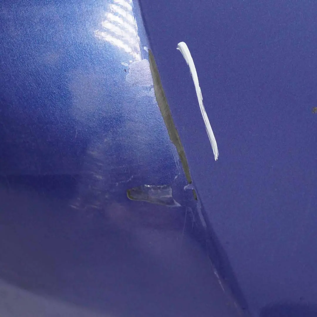 BMW E90 E91 Front Bumper Trim Panel Complete Montegoblau Montego Blue - A35 - SKU 0033167-MTB1 - Part number 0033167