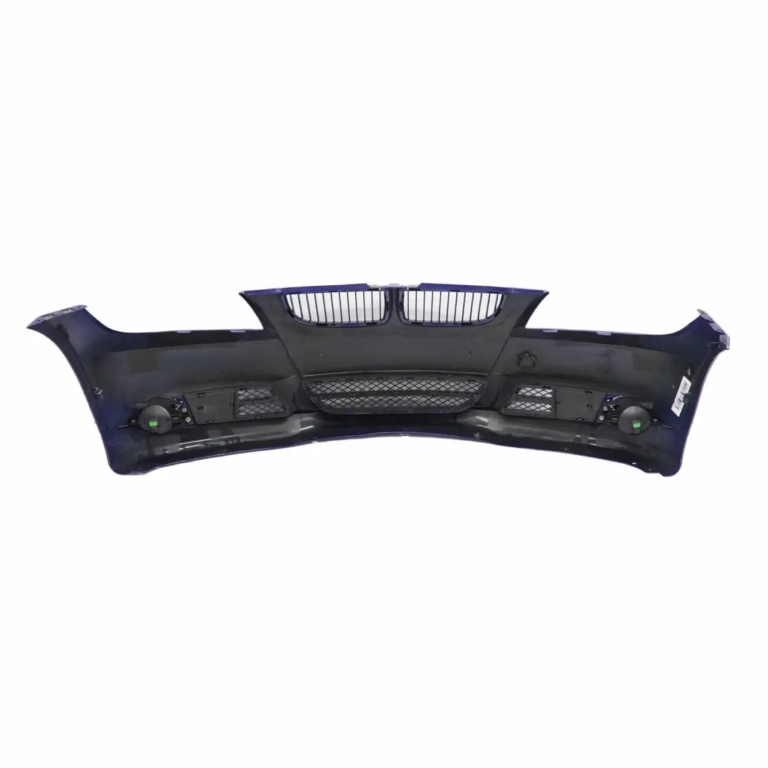 BMW E90 E91 Front Bumper Trim Panel Complete Montegoblau Montego Blue - A35 - SKU 0033167-MTB - Part number 0033167