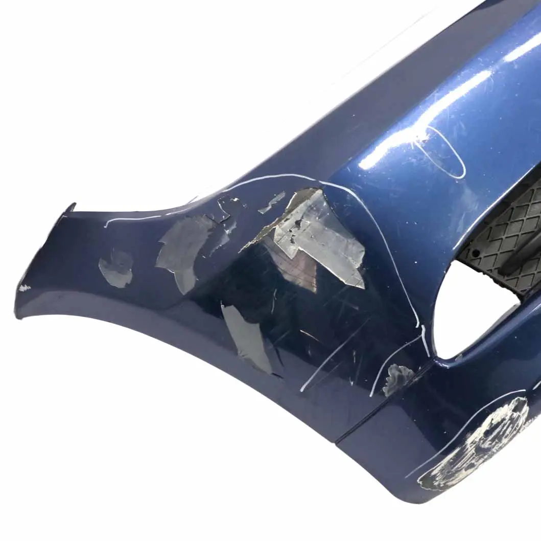 BMW E90 E91 Zderzak Przedni Montegoblau Niebieski Metalik - A35 - SKU 0033167-MYS - Numer Części 0033167
