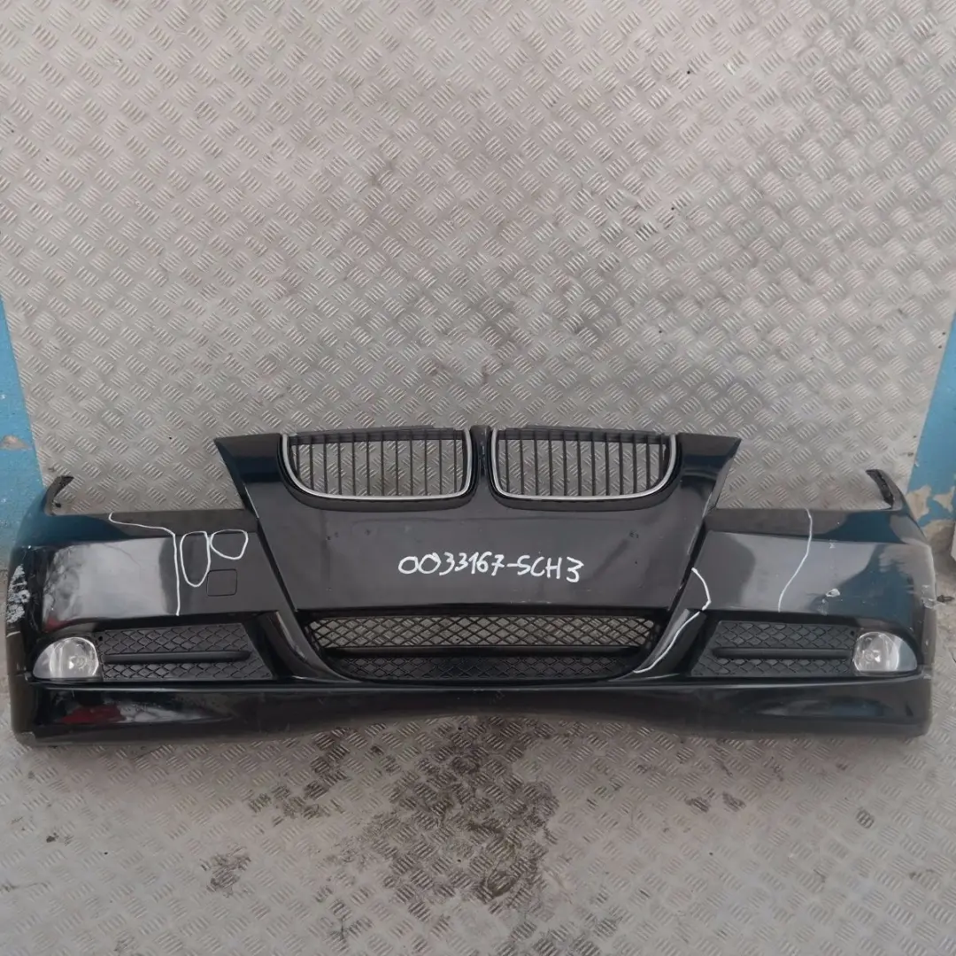 Front Bumper Trim Panel Complete Schwarz 2 Black II - 668 to BMW 3 SERIES E90 E91 with Part number 33167 BMW 3 SERIES E90 E91 Front Bumper Trim Panel Complete Schwarz 2 Black II - 668 - SKU 0033167-SCH3 - Part number 33167