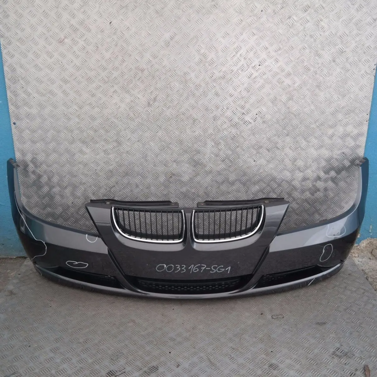 BMW 3 SERIES 1 E90 E91 Front Bumper Trim Panel Complete Sparkling Graphite