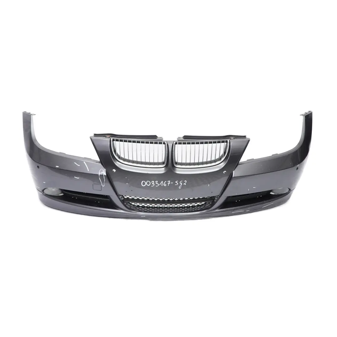 BMW E90 E91 Front Bumper Trim Panel Complete Sparkling Graphite - A22 - SKU 0033167-SG2 - Part number 0033167