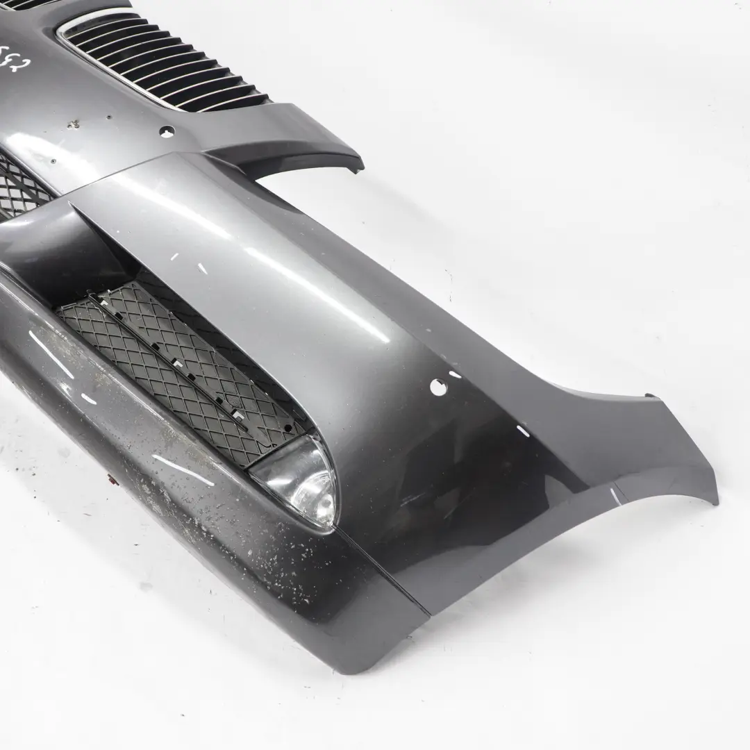 BMW E90 E91 Front Bumper Trim Panel Complete Sparkling Graphite - A22 - SKU 0033167-SG2 - Part number 0033167
