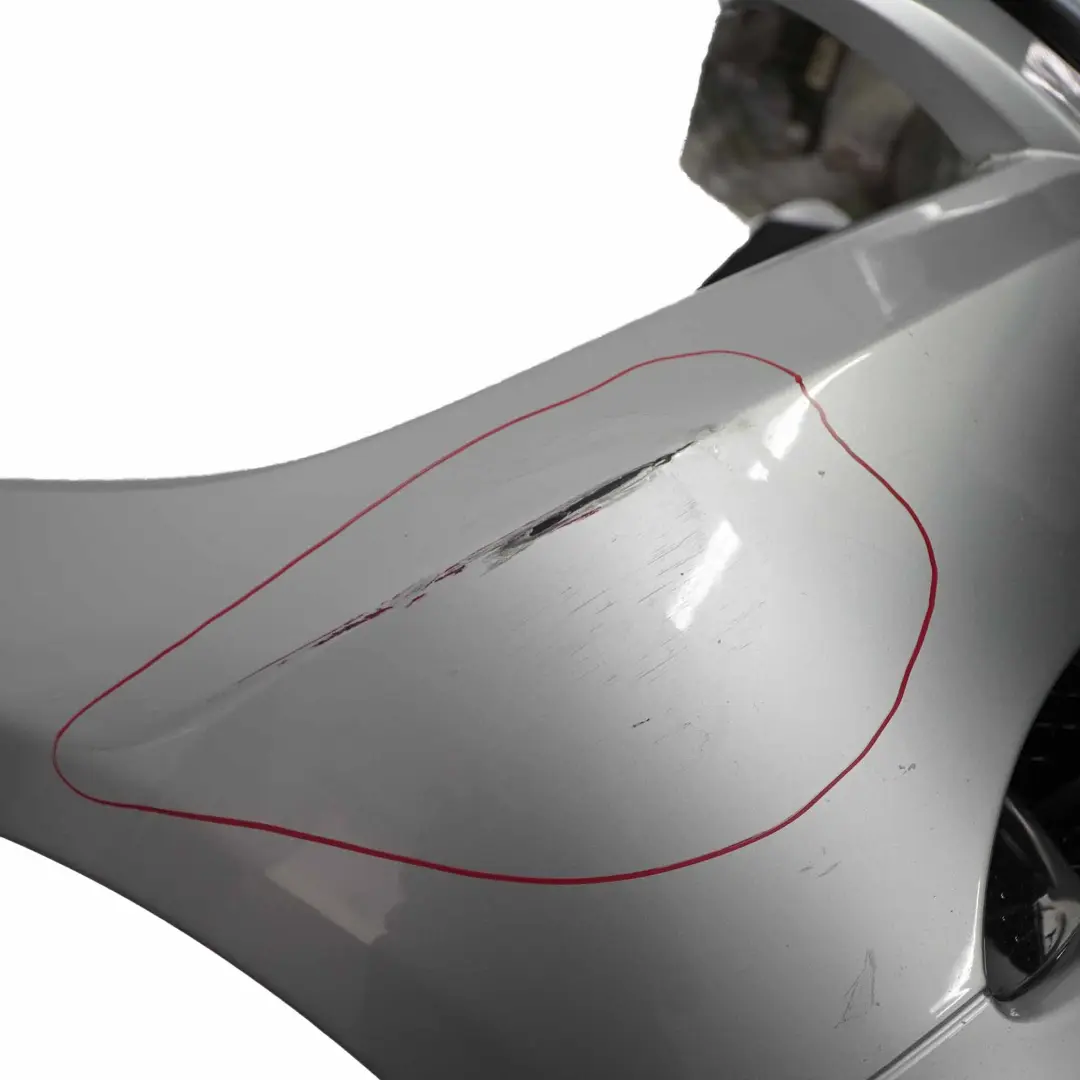 Front Bumper Trim Panel Complete Titansilber Silver - 354 to BMW E90 E91 with Part number 0033167 BMW E90 E91 Front Bumper Trim Panel Complete Titansilber Silver - 354 - SKU 0033167-TS3 - Part number 0033167