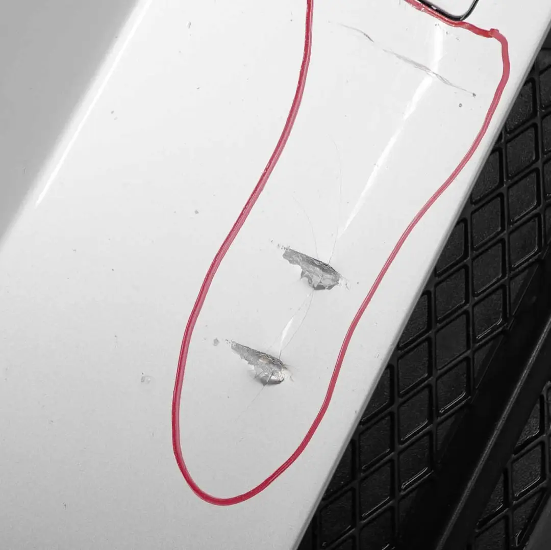 BMW E90 E91 Front Bumper Trim Panel Complete Titansilber Silver - 354 - SKU 0033167-TS3 - Part number 0033167