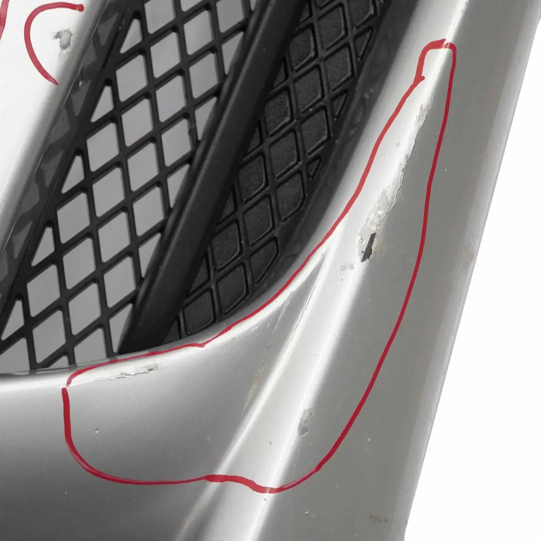 Front Bumper Trim Panel Complete Titansilber Silver - 354 to BMW E90 E91 with Part number 0033167 BMW E90 E91 Front Bumper Trim Panel Complete Titansilber Silver - 354 - SKU 0033167-TS3 - Part number 0033167