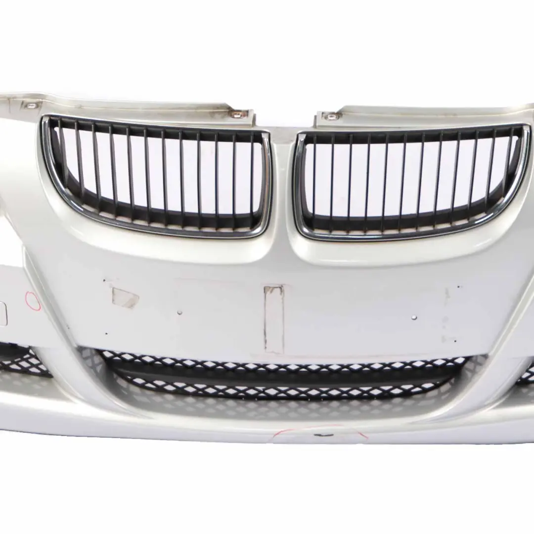 Front Bumper Trim Panel Complete Titansilber Silver - 354 to BMW 3 E90 E91 4 with Part number 0033167 BMW 3 E90 E91 4 Front Bumper Trim Panel Complete Titansilber Silver - 354 - SKU 0033167-TS4 - Part number 0033167