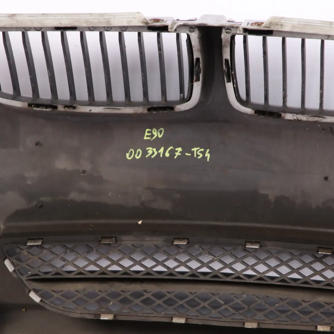 BMW 3 E90 E91 4 Front Bumper Trim Panel Complete Titansilber Silver - 354 - SKU 0033167-TS4 - Part number 0033167