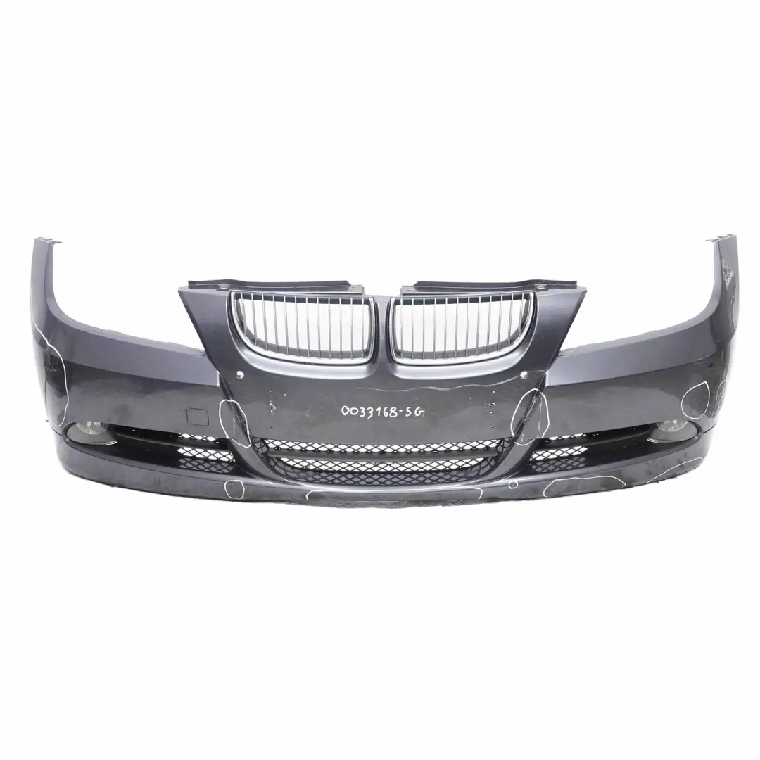 BMW E90 Zderzak Przedni PDC Sparkling Graphite A22 - SKU 0033168-SG - Numer Części 0033168