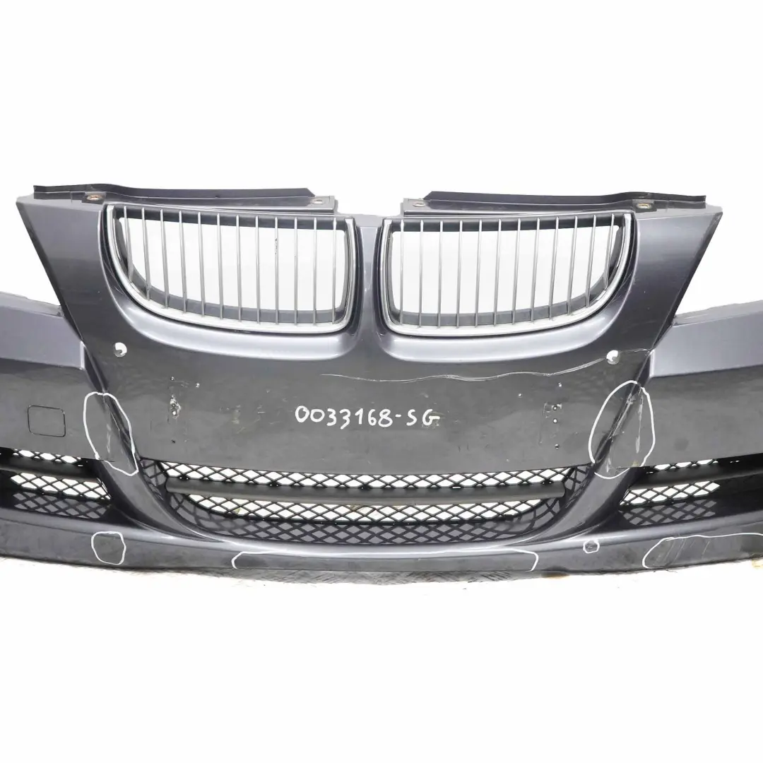 Front Bumper Trim Panel PDC Sparkling Graphite Metallic - A22 to BMW 3 E90 E91 with Part number 0033168 BMW 3 E90 E91 Front Bumper Trim Panel PDC Sparkling Graphite Metallic - A22 - SKU 0033168-SG - Part number 0033168