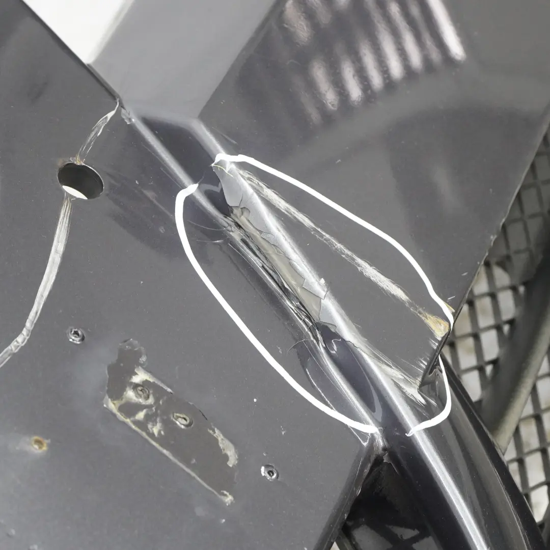 BMW 3 E90 E91 Front Bumper Trim Panel PDC Sparkling Graphite Metallic - A22 - SKU 0033168-SG - Part number 0033168