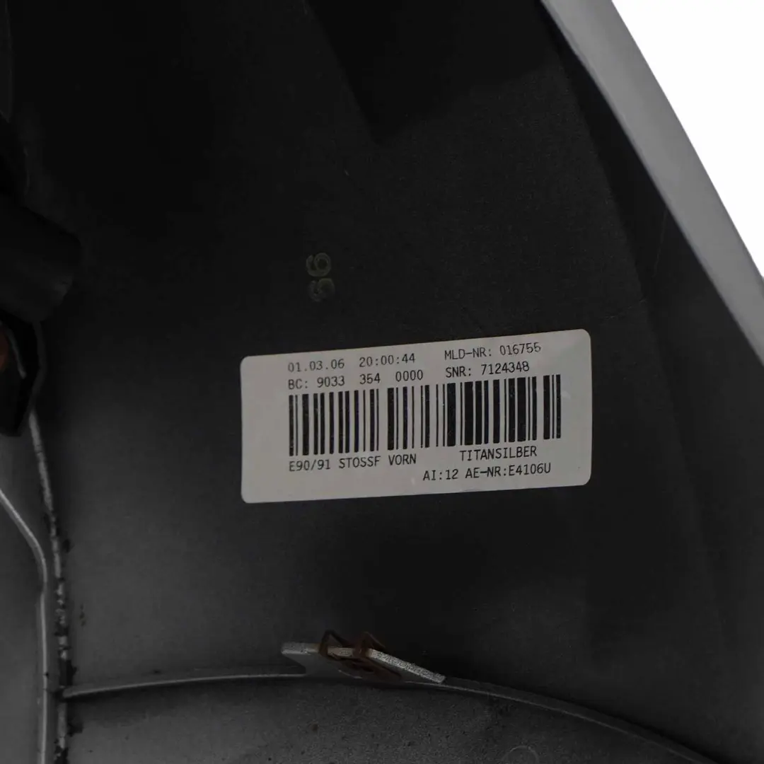 Zderzak Przedni Przód Titansilber - 354 do BMW E90 o numerze 0033169 BMW E90 Zderzak Przedni Przód Titansilber - 354 - SKU 0033169-TS1 - Numer Części 0033169