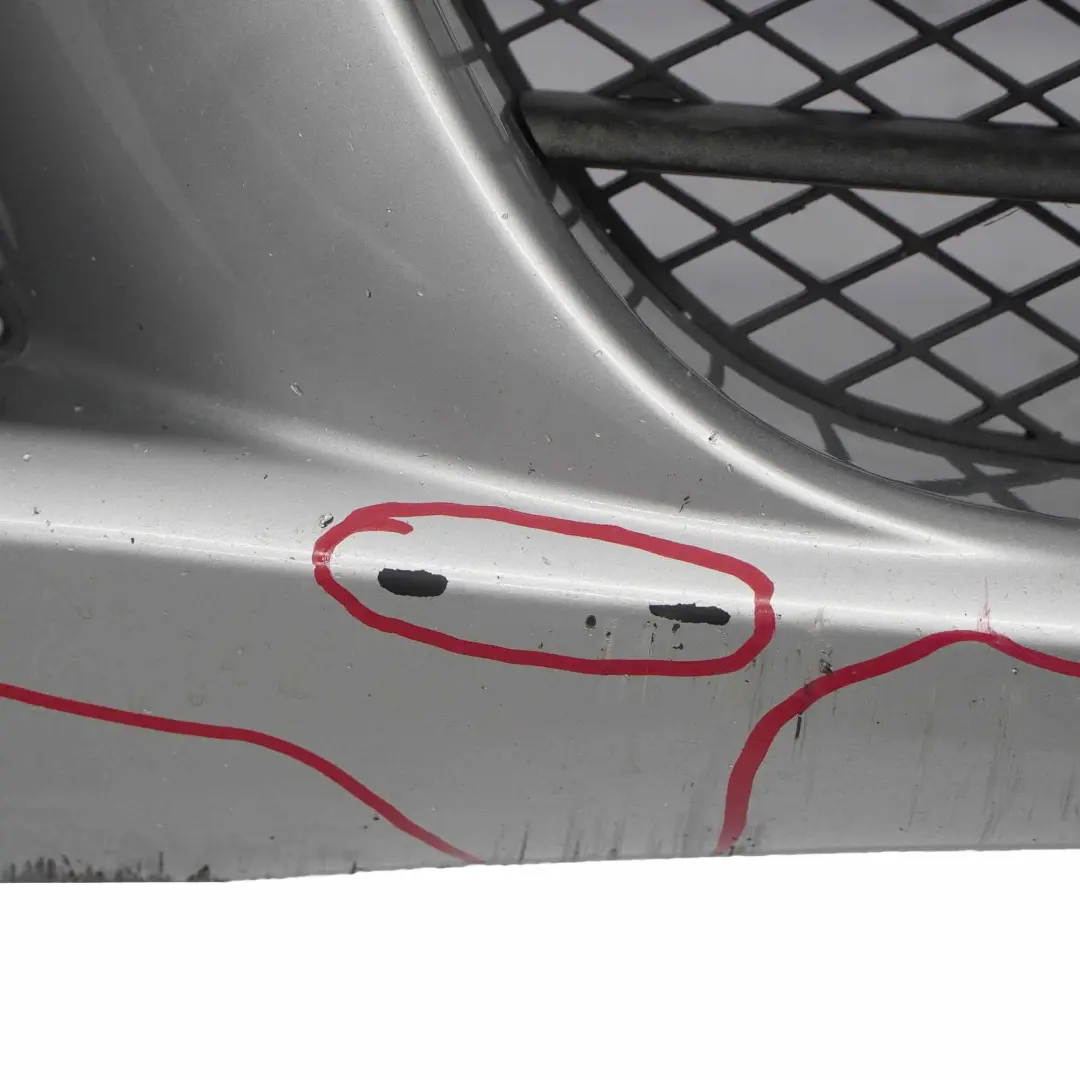 Front Bumper Trim Panel Complete Titan Silver Metallic - 354 to BMW E90 E91 with Part number 0033169 BMW E90 E91 Front Bumper Trim Panel Complete Titan Silver Metallic - 354 - SKU 0033169-TS1 - Part number 0033169