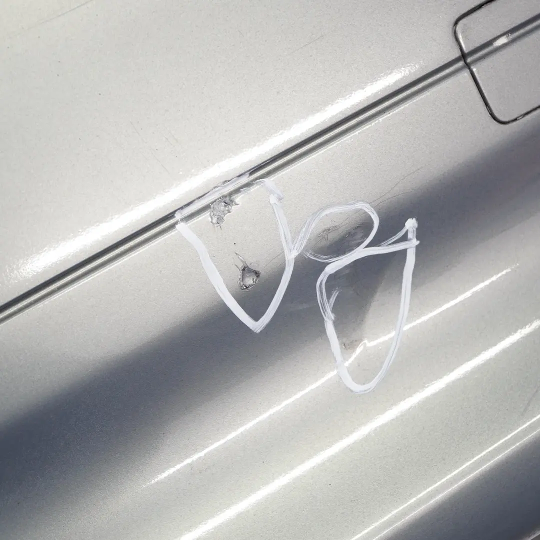 BMW E90 Saloon Rear Bumper PDC Trim Covering Arktis Arctic Metallic - A34 - SKU 0033194-AM - Part number 0033194