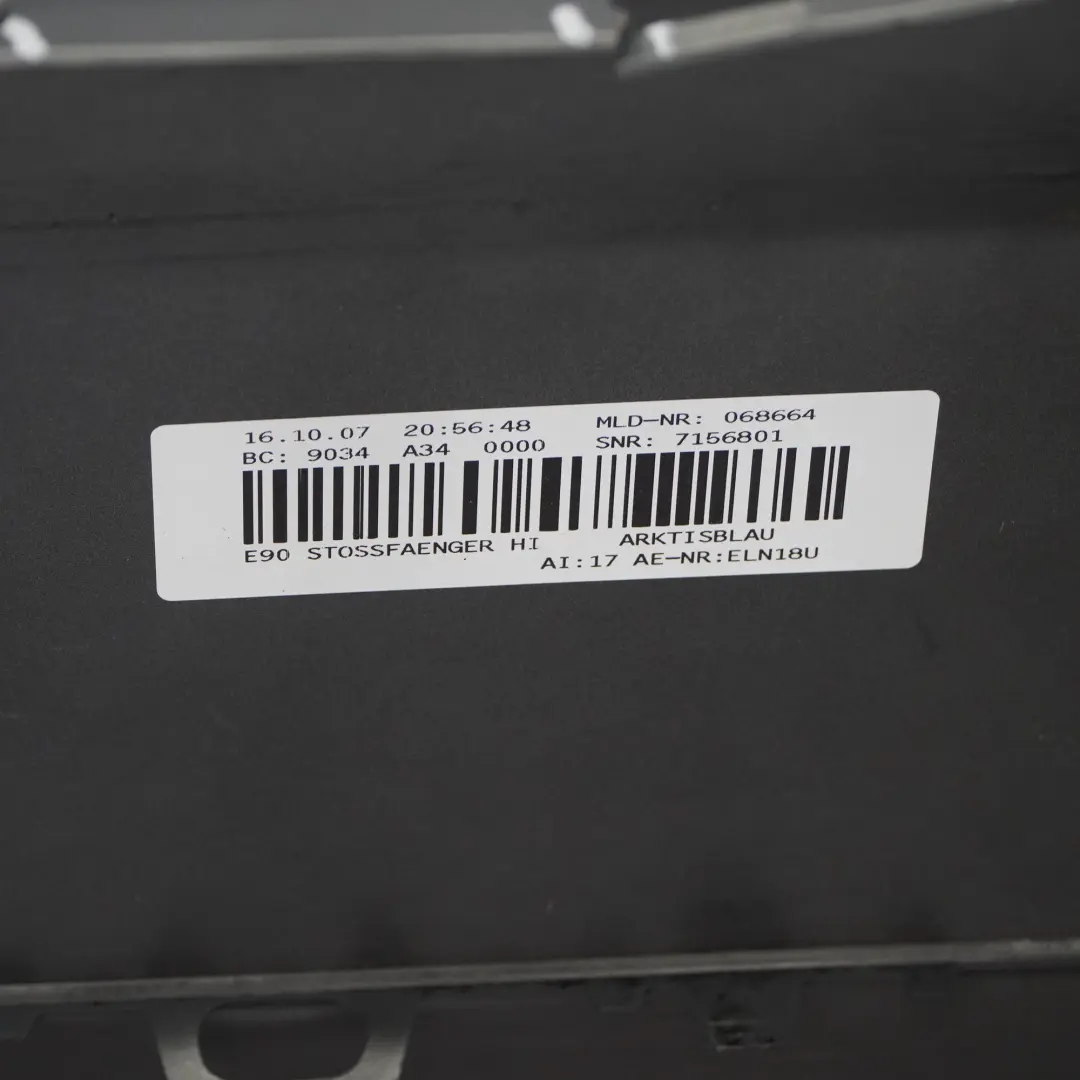 Zderzak Tylny Arktis Metallic - A34 do BMW E90 o numerze 0033194 BMW E90 Zderzak Tylny Arktis Metallic - A34 - SKU 0033194-AM - Numer Części 0033194