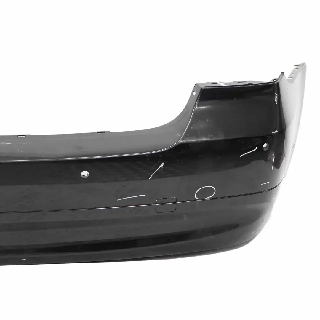 BMW E90 Saloon Rear Bumper PDC Holes Black Sapphire Metallic - 475 - SKU 0033194-BS1 - Part number 0033194