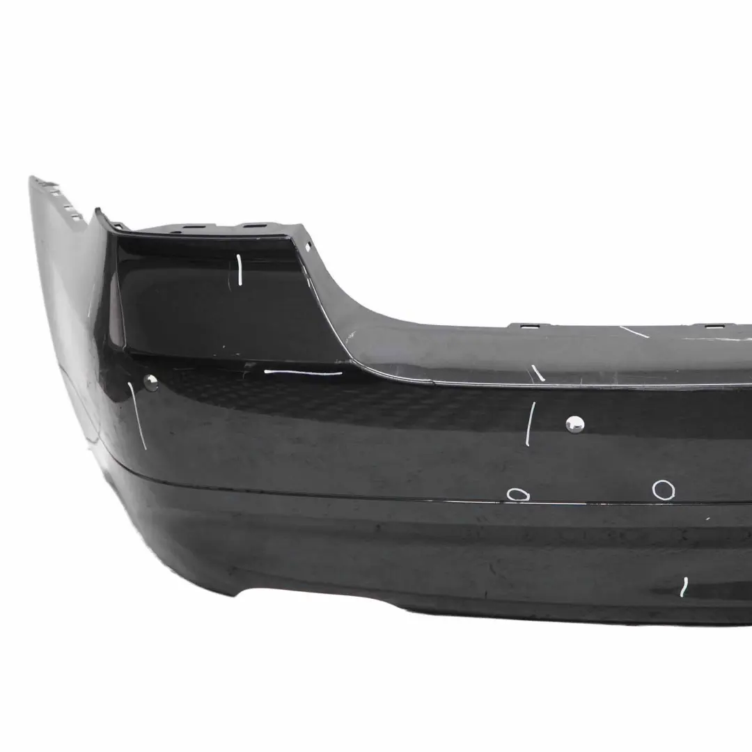BMW E90 Saloon Rear Bumper PDC Holes Black Sapphire Metallic - 475 - SKU 0033194-BS1 - Part number 0033194