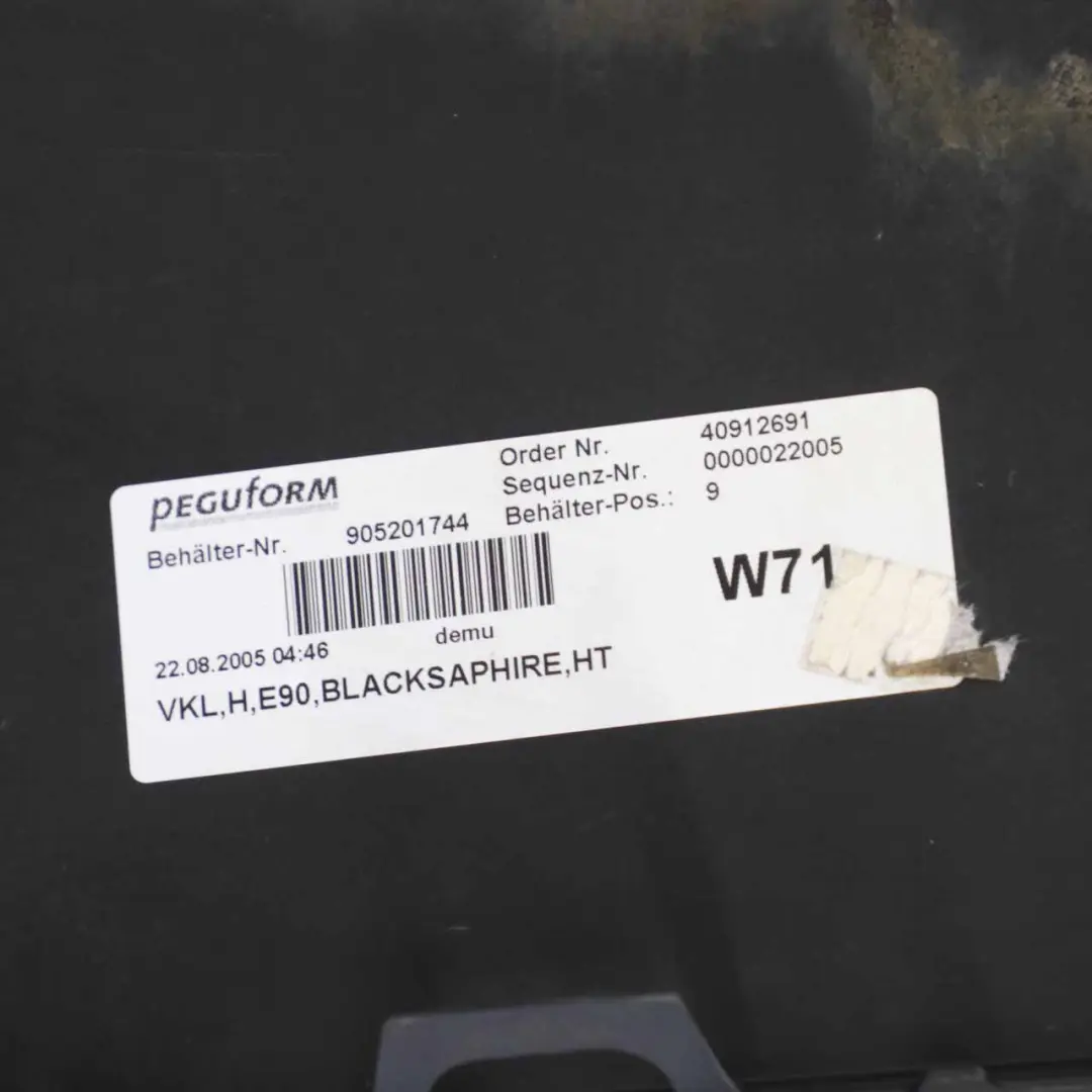 BMW E90 Zderzak Tylny Black Sapphire - 475 - SKU 0033194-BS2 - Numer Części 0033194