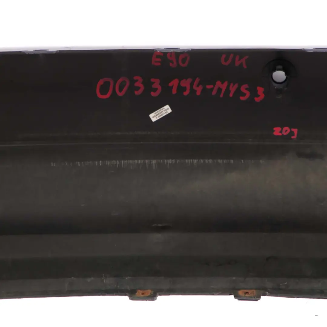 BMW 3 E90 3 Saloon Rear Bumper PDC Mysticblau Mystic Blue Metallic - A07 - SKU 0033194-MYS3 - Part number 0033194