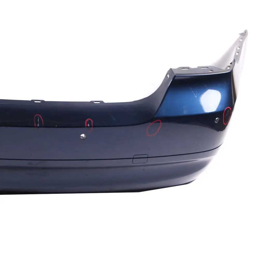 BMW 3 E90 3 Saloon Rear Bumper PDC Mysticblau Mystic Blue Metallic - A07 - SKU 0033194-MYS3 - Part number 0033194