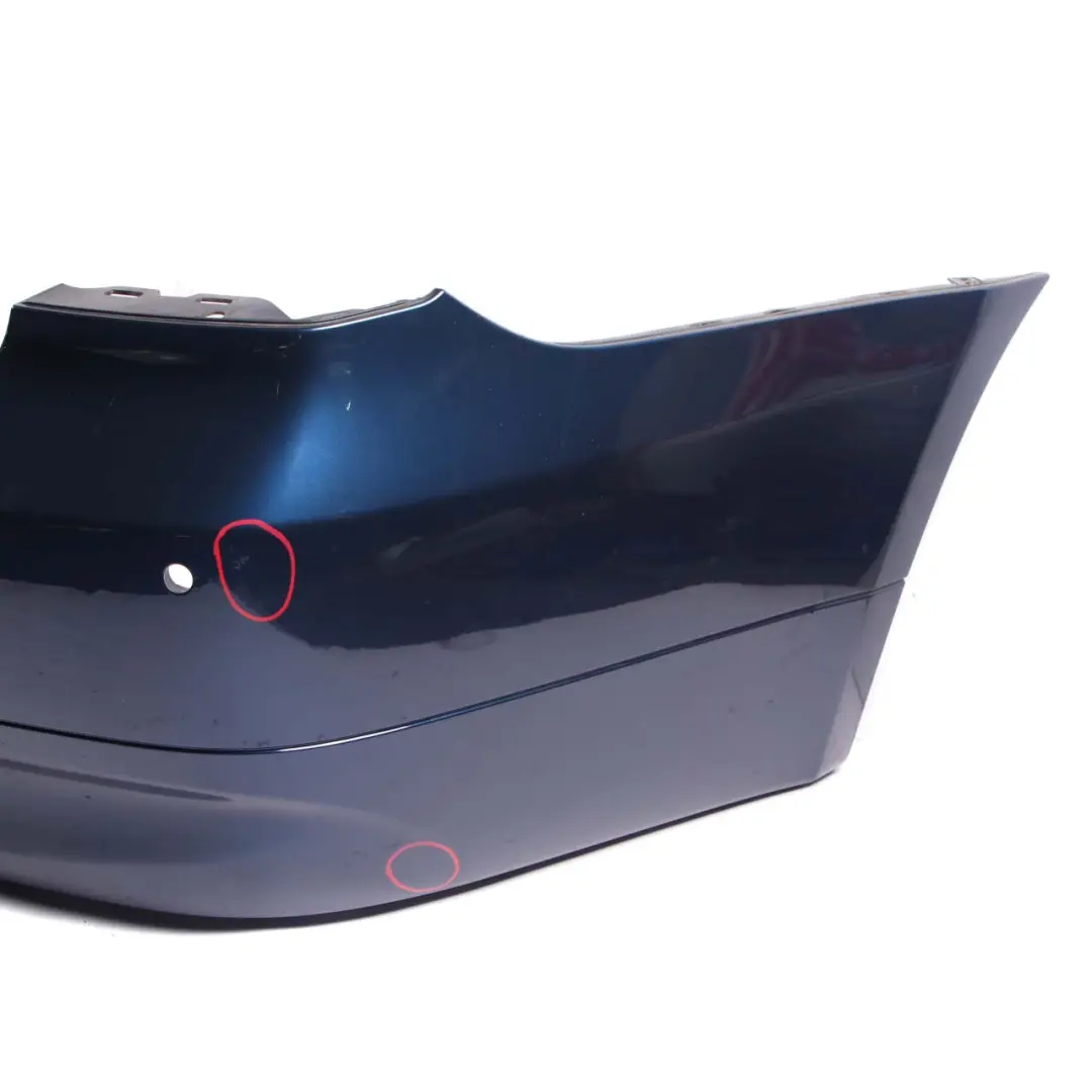 BMW 3 E90 3 Saloon Rear Bumper PDC Mysticblau Mystic Blue Metallic - A07 - SKU 0033194-MYS3 - Part number 0033194