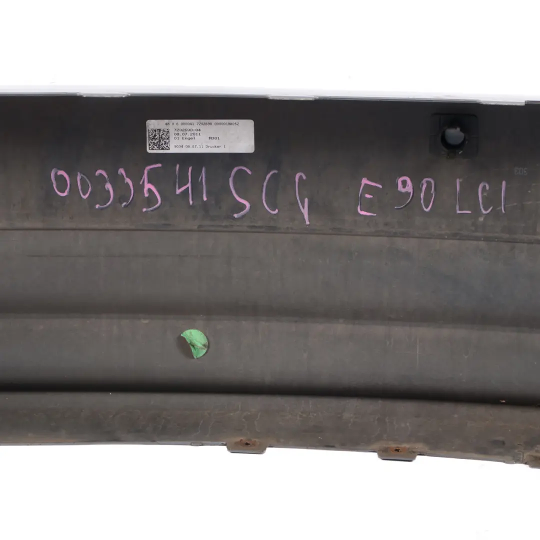 BMW E90 Rear Bumper Panel PDC Spacegrau Space Grey Metallic - A52 - SKU 0033194-SCG - Part number 0033194