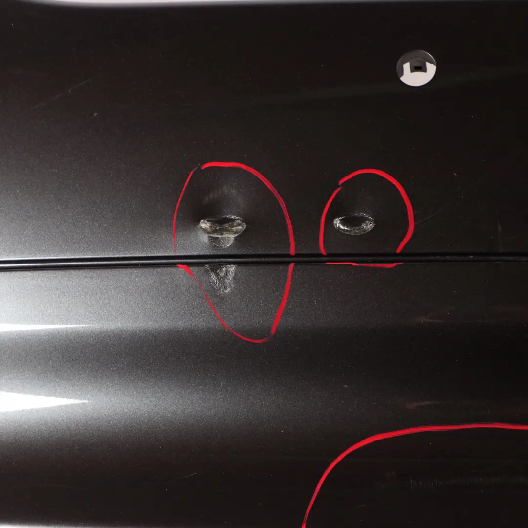 BMW 3 Series E90 Saloon Rear Bumper PDC Sparkling Graphite Metallic - A22 - SKU 0033194-SG - Part number 0033194