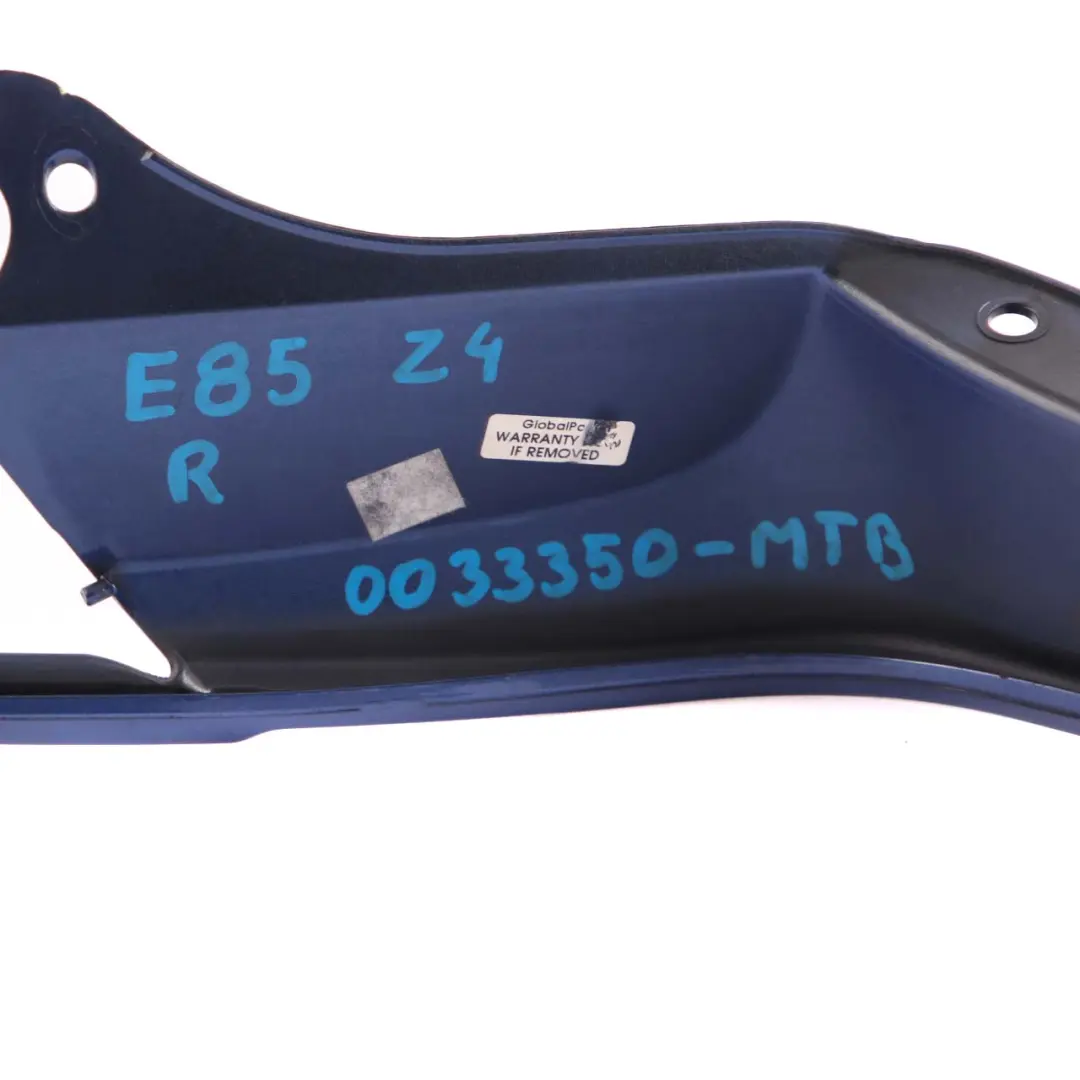BMW Z4 E85 Frame Cover Light Rear Right O/S Montegoblau Montego Blue A51 - SKU 0033350-MTB - Part number 0033350