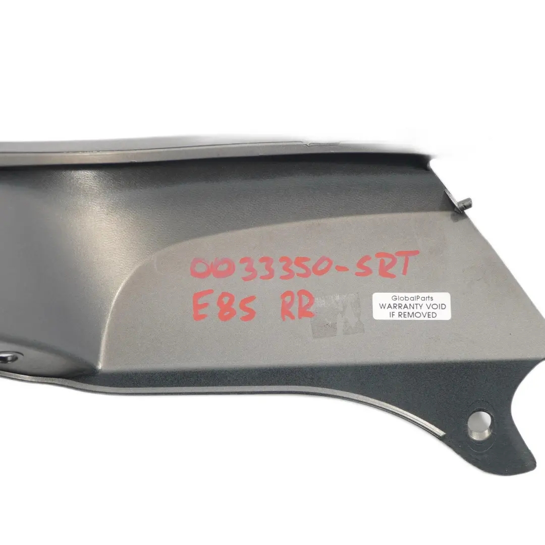 Cubierta Panel Recorte Trasero Derecho Marco Ligero Stratus - 440 para BMW Z4 E85 con número de pieza 0033350 BMW Z4 E85 Cubierta Panel Recorte Trasero Derecho Marco Ligero Stratus - 440 - SKU 0033350-SRT - Número de pieza 0033350