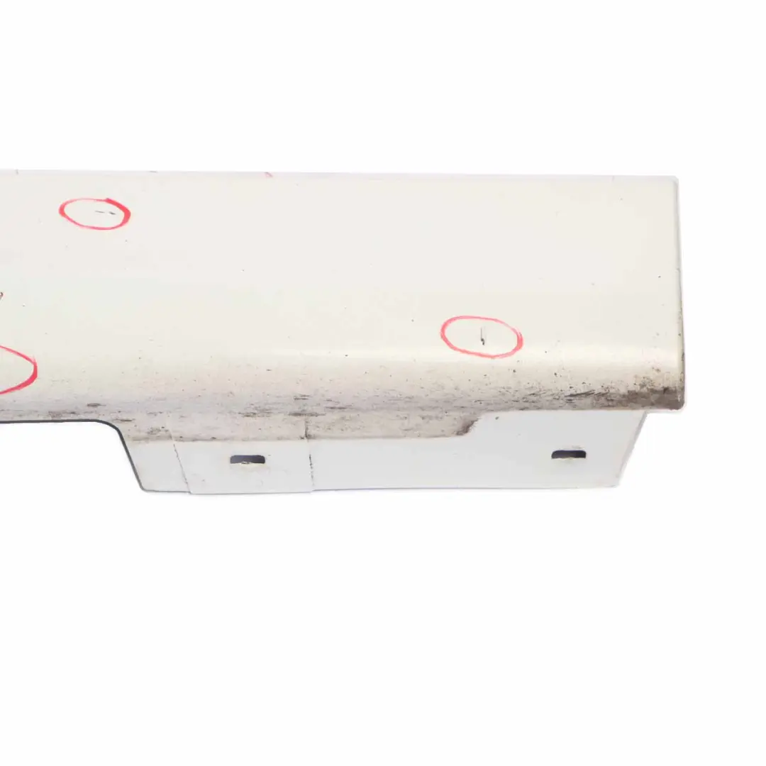 Side Skirt M Sport Sill Strip Covering Right O/S Alpinweiss White to BMW E90 E91 with Part number 0033440 BMW E90 E91 Side Skirt M Sport Sill Strip Covering Right O/S Alpinweiss White - SKU 0033440-AW - Part number 0033440