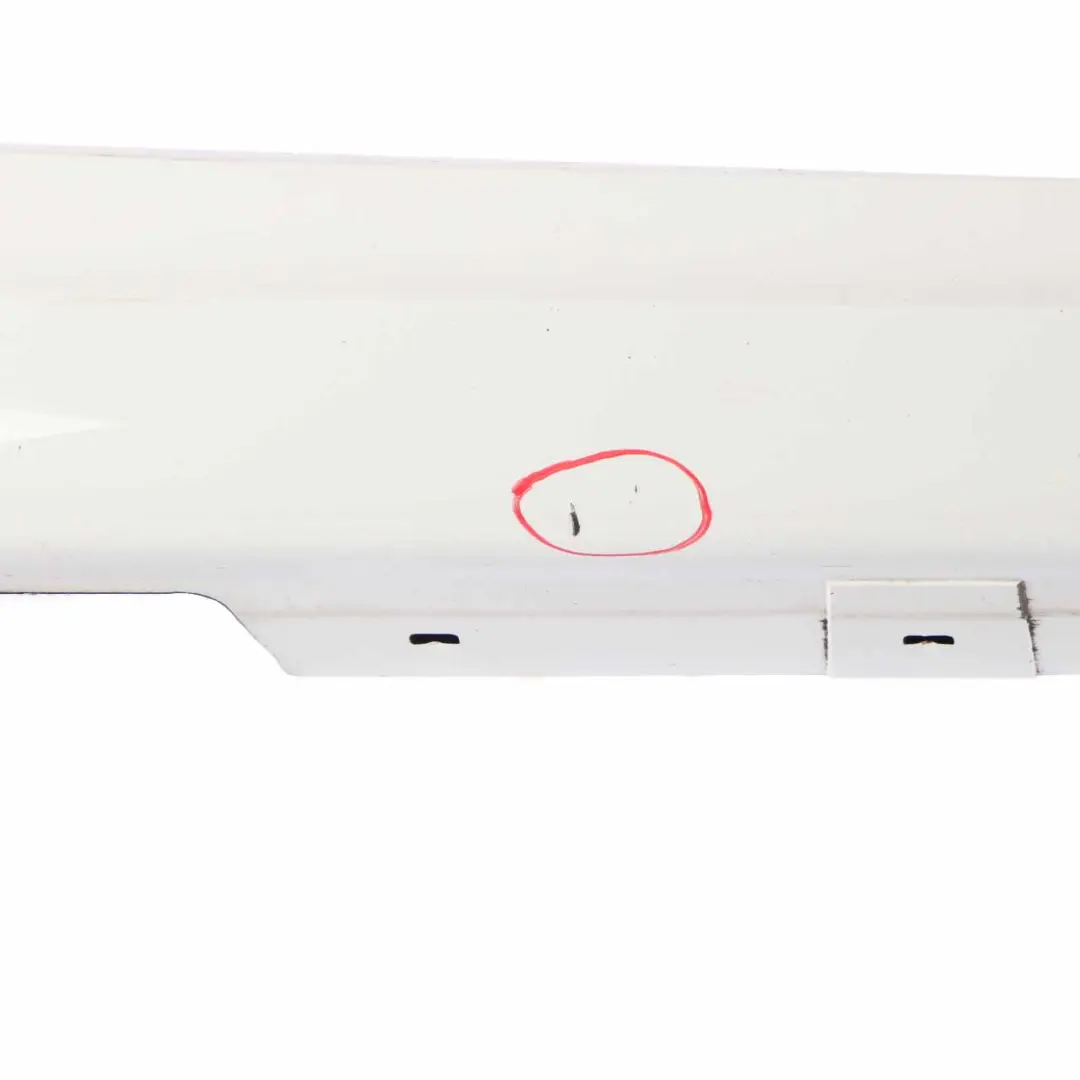 Side Skirt M Sport Sill Strip Covering Right O/S Alpinweiss White to BMW E90 E91 with Part number 0033440 BMW E90 E91 Side Skirt M Sport Sill Strip Covering Right O/S Alpinweiss White - SKU 0033440-AW - Part number 0033440