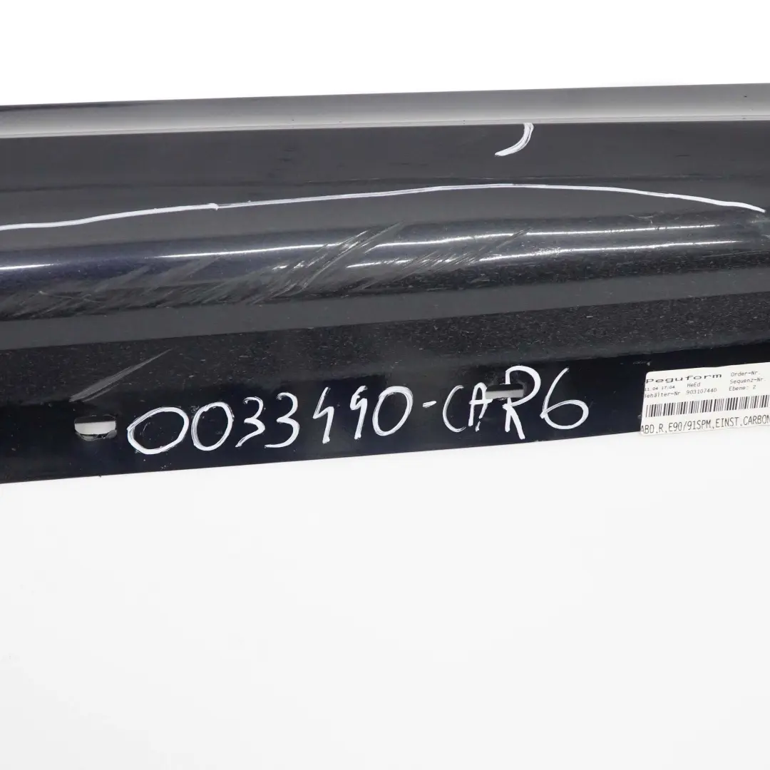  Side Skirt BMW E90 E91 M Sport Sill Strip Right O/S Carbonschwarz Black 416 - SKU 0033440-CAR6 - Part number 0033440