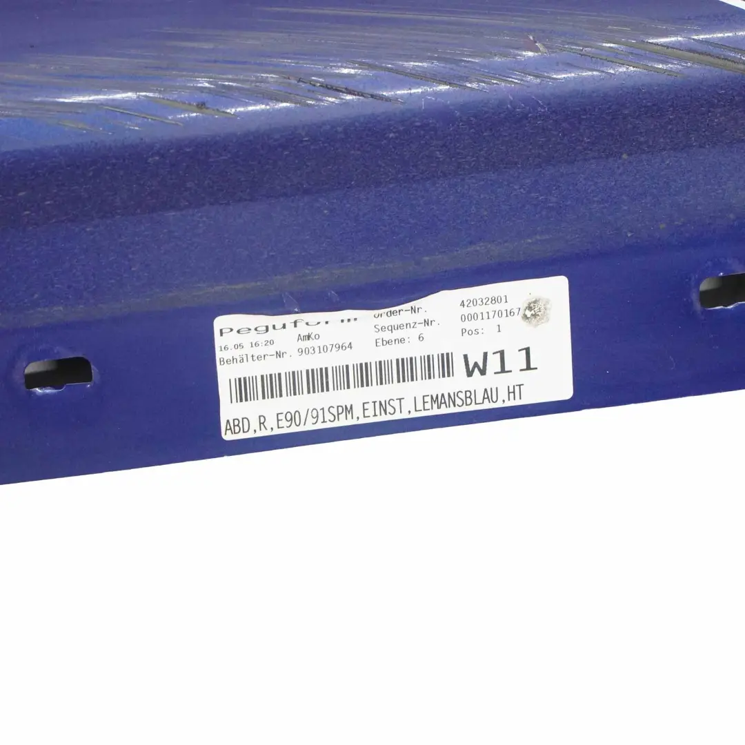 Sill Strip Faldon Lateral Derecho Le Mans Blau Blu - 381 para BMW E90 E91 M Sport con número de pieza 0033440 BMW E90 E91 M Sport Sill Strip Faldon Lateral Derecho Le Mans Blau Blu - 381 - SKU 0033440-LMB2 - Número de pieza 0033440