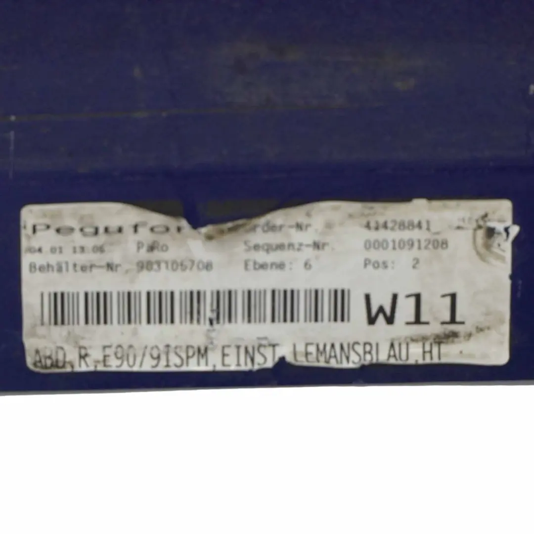 Listello Portiera Apertura Gonna Destra le Mans Blu - 381 per BMW E90 E91 M Sport con numero di parte 0033440 BMW E90 E91 M Sport Listello Portiera Apertura Gonna Destra le Mans Blu - 381 - SKU 0033440-LMB3 - Numero di parte 0033440