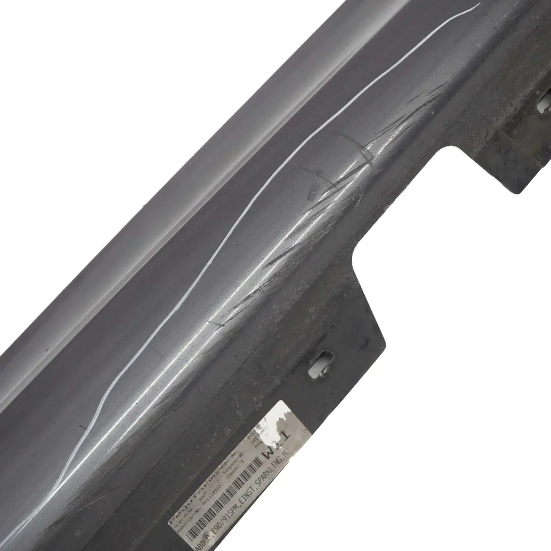 BMW 3 E90 E91 M Sport Sill Strip Side Skirt Right O/S Sparkling Graphite - A22 - SKU 0033440-SG1 - Part number 0033440