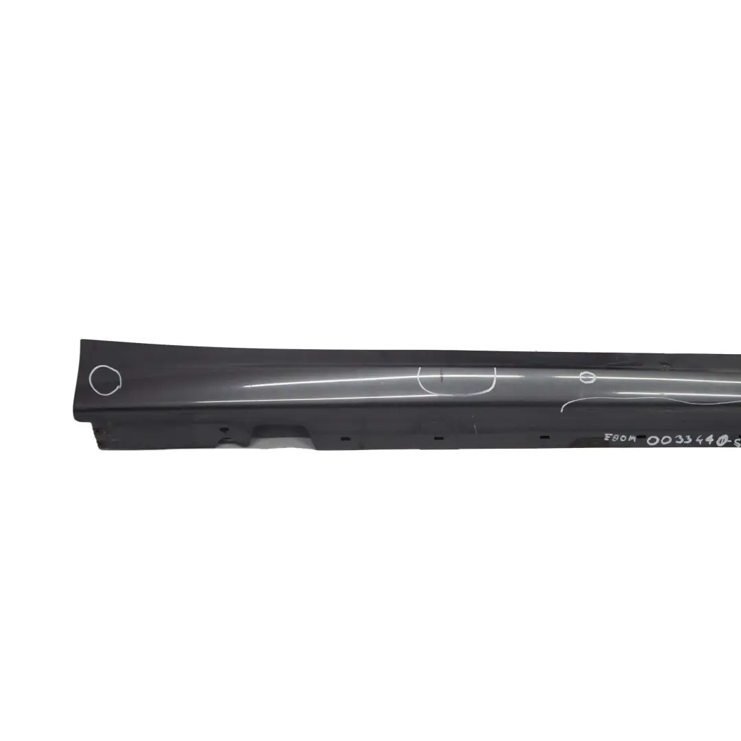 Listello Portiera Apertura Gonna Destra Grafite Brillante per BMW E90 M Sport con numero di parte 0033440 BMW E90 M Sport Listello Portiera Apertura Gonna Destra Grafite Brillante - SKU 0033440-SG2 - Numero di parte 0033440