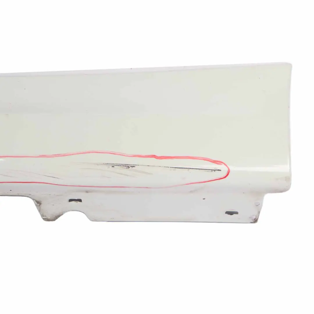 BMW E90 E91 Side Skirt M Sport Sill Strip Left N/S Alpinweiss Alpine White - 300 - SKU 0033441-AW1 - Part number 0033441