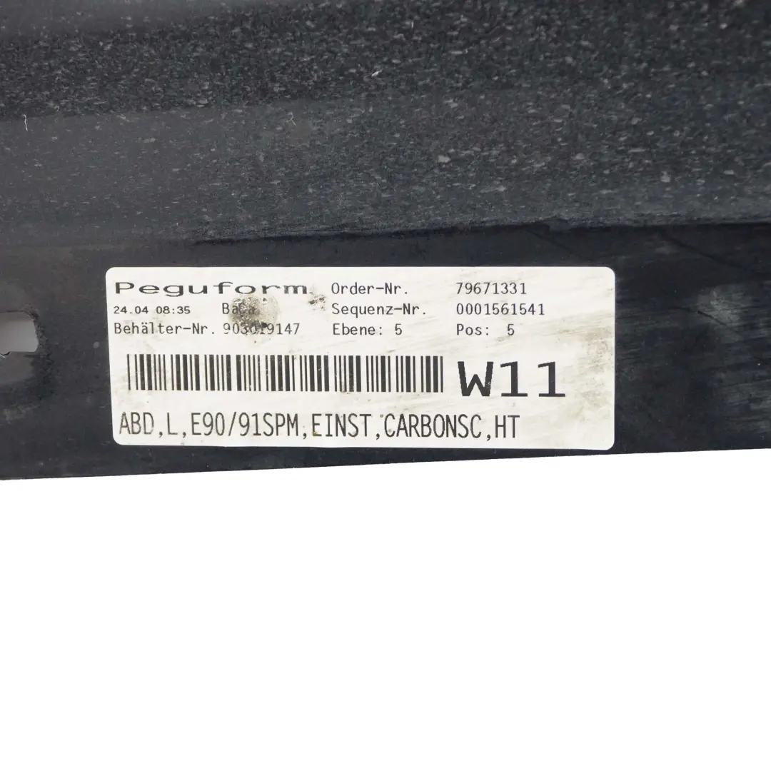  Side Skirt BMW E90 E91 M Sport Sill Strip Trim Left N/S Carbonschwarz Black 416 - SKU 0033441-CAR7 - Part number 0033441