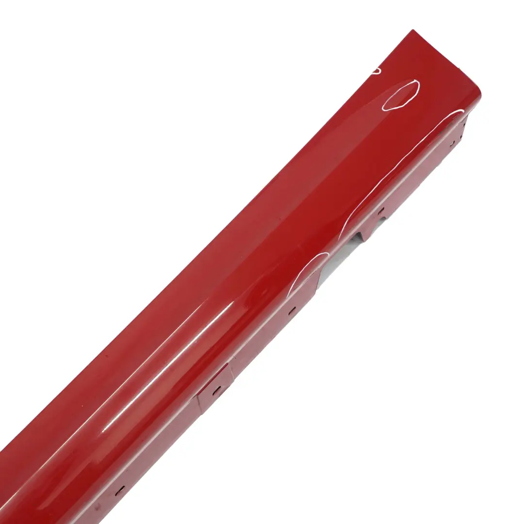 BMW 3 E90 E91 M Sport Sill Strip Side Skirt Left N/S Karmesinrot Red - A61 - SKU 0033441-KAR - Part number 0033441