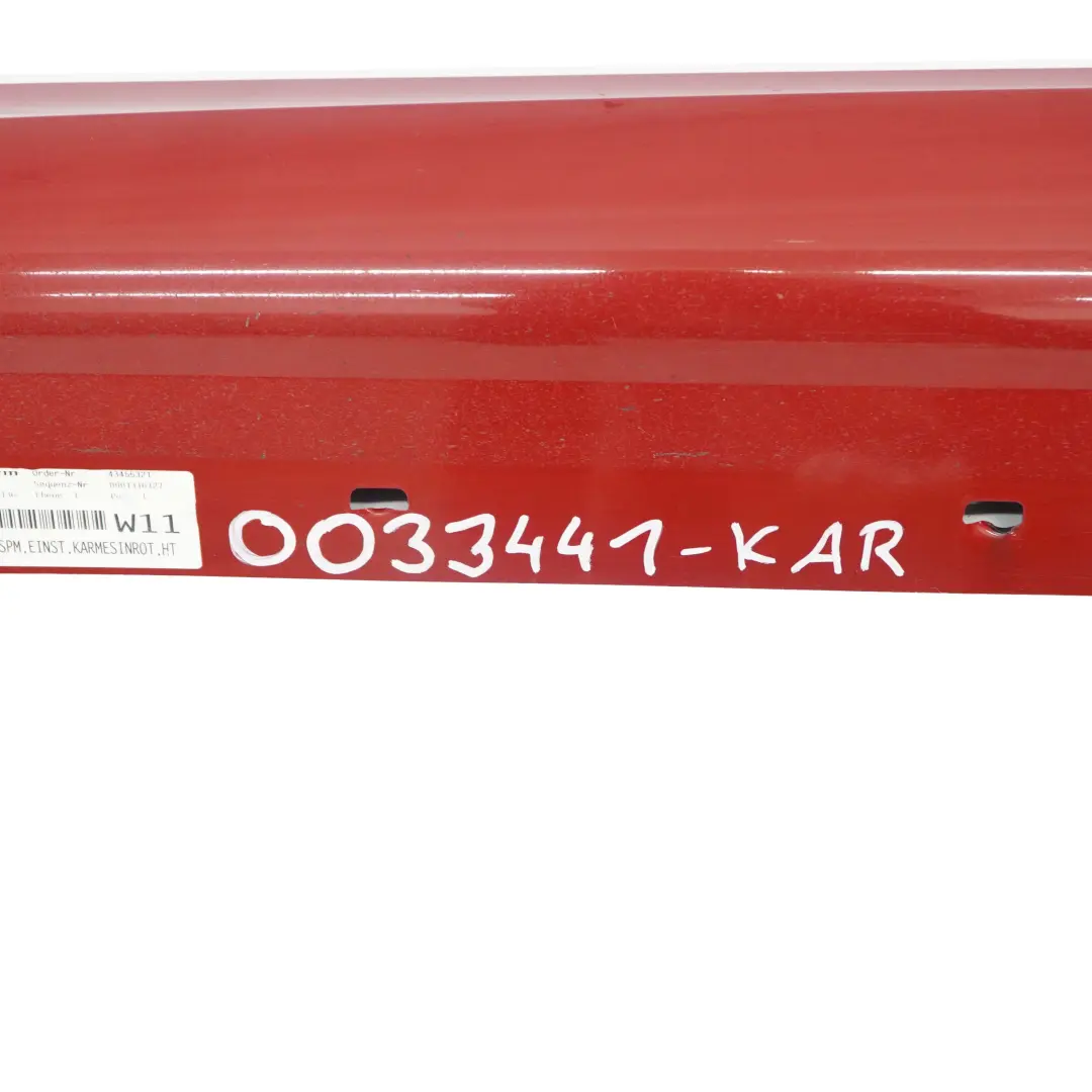 BMW 3 E90 E91 M Sport Sill Strip Side Skirt Left N/S Karmesinrot Red - A61 - SKU 0033441-KAR - Part number 0033441