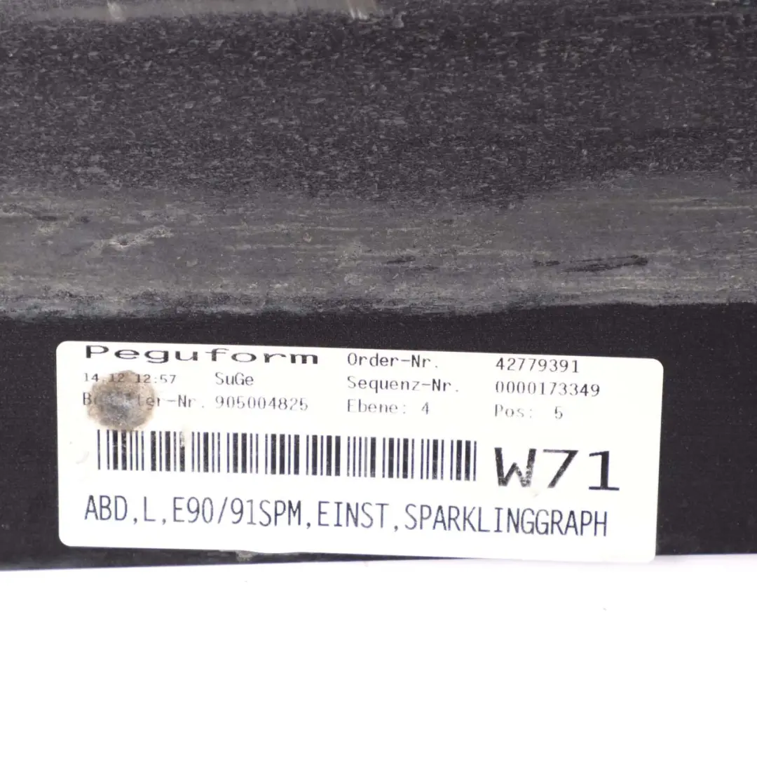 Sill Strip Side Skirt Left N/S Sparkling Graphite to BMW 3 E90 E91 2 M Sport with Part number 0033441 BMW 3 E90 E91 2 M Sport Sill Strip Side Skirt Left N/S Sparkling Graphite - SKU 0033441-SG2 - Part number 0033441