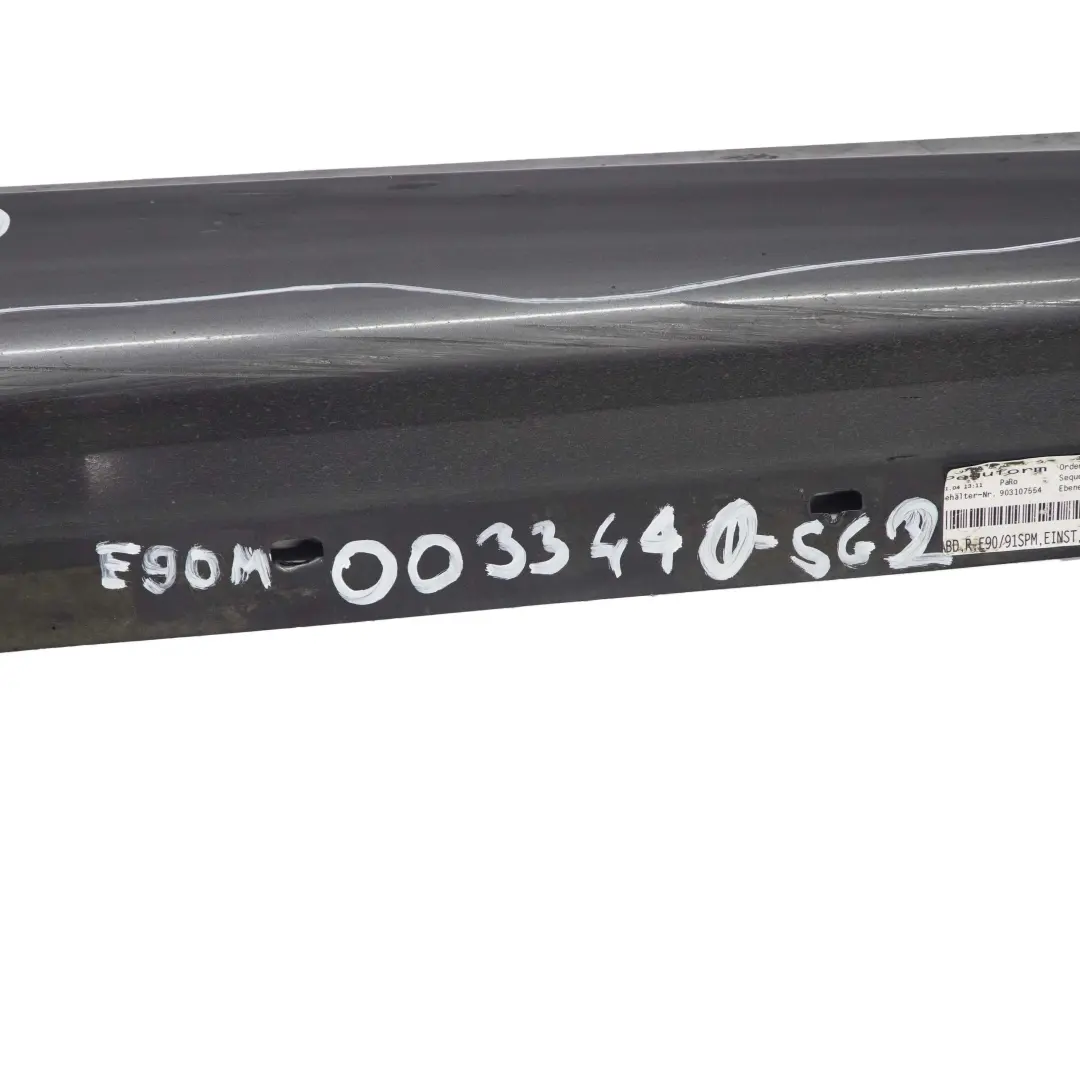 BMW E90 Faldon Lateral M Sport Izquierdo Sill Strip E91 Sparkling Graphite - A22 - SKU 0033441-SG3 - Número de pieza 0033441