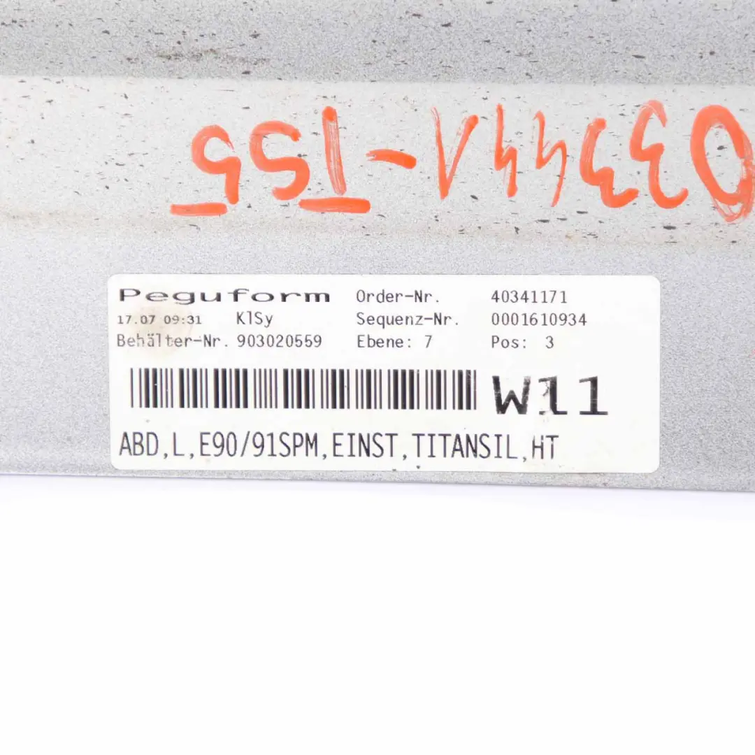 Side Skirt M Sport Sill Strip Left N/S Titansilber Metallic - 354 to BMW E90 E91 with Part number 0033441 BMW E90 E91 Side Skirt M Sport Sill Strip Left N/S Titansilber Metallic - 354 - SKU 0033441-TS5 - Part number 0033441
