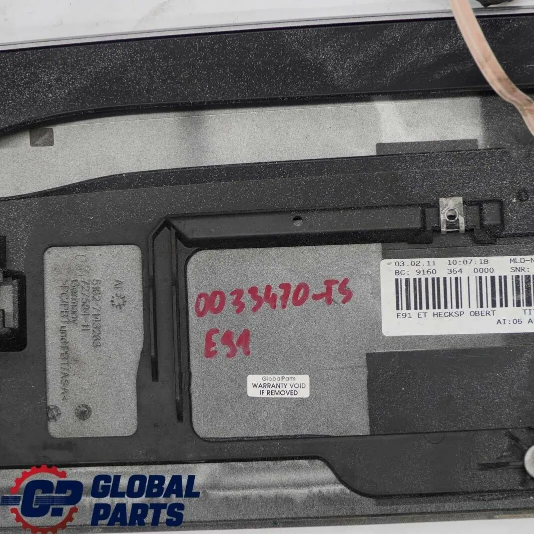 Becquet Arrière De Coffre Titansilber Métallisé - 354 pour BMW E91 Touring à propos du numéro de pièce 0033470 BMW E91 Touring Becquet Arrière De Coffre Titansilber Métallisé - 354 - SKU 0033470-TS - Numéro de pièce 0033470