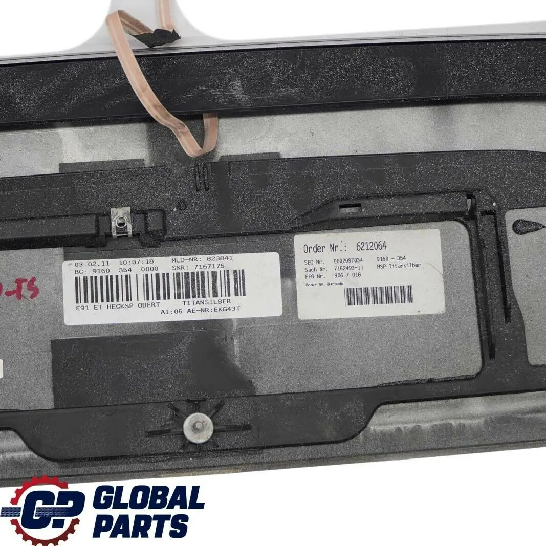 BMW E91 Touring Alerón Trasero Maletero Color Plata Titanio Metalizado - 354 - SKU 0033470-TS - Número de pieza 0033470
