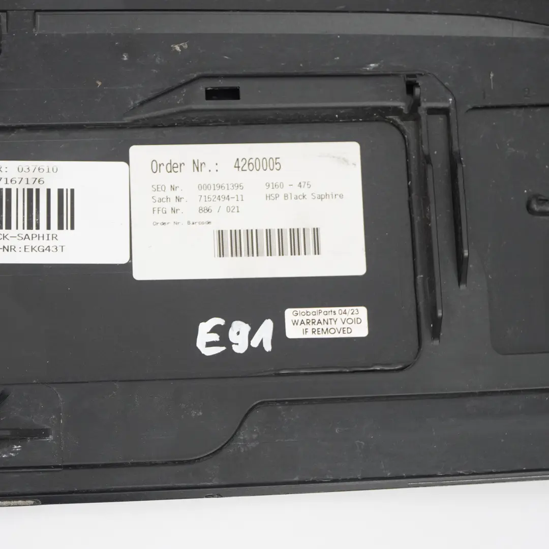 Spojler Tylny Klapy Black Sapphire - 475 do BMW E91 o numerze 0033470 BMW E91 Spojler Tylny Klapy Black Sapphire - 475 - SKU 0033470-BS2 - Numer Części 0033470